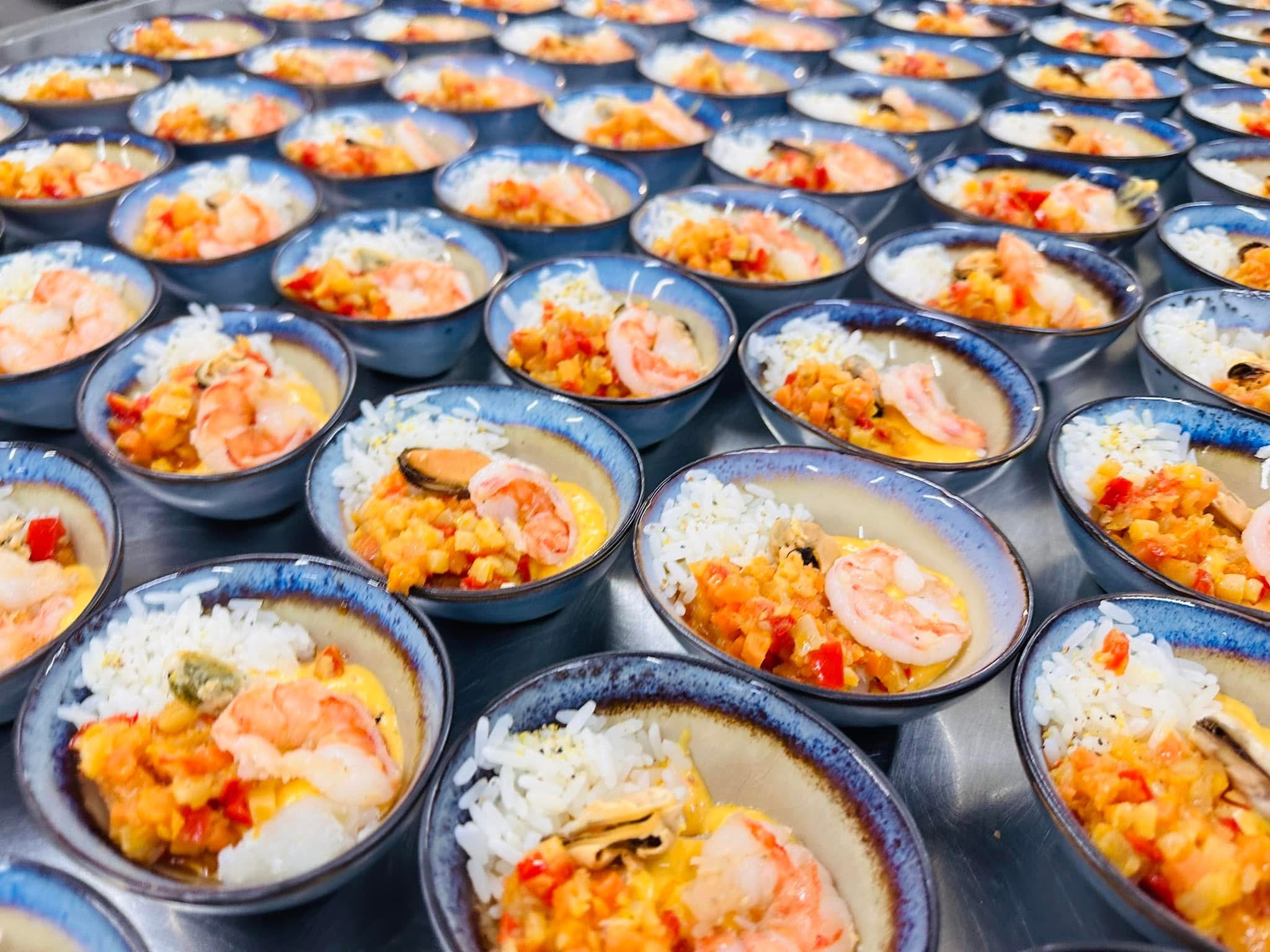 Portions individuelles préparées à l'atelier